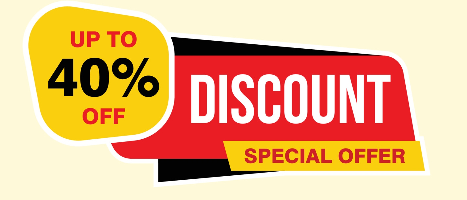 Upto 40% Discount